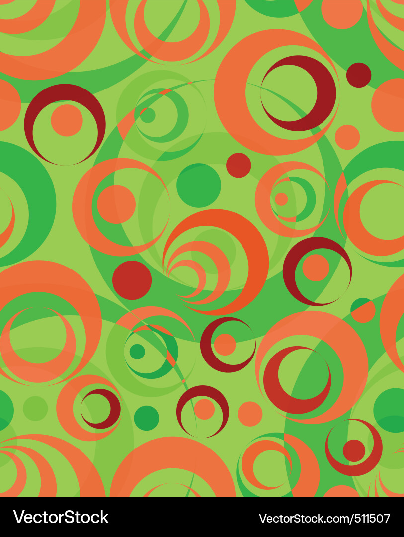 Retro Circles Pattern vector image