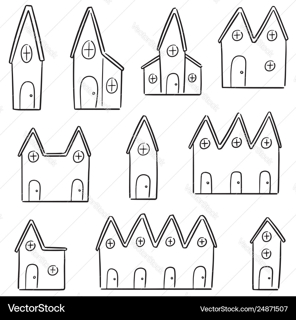 Set building Set building vector image