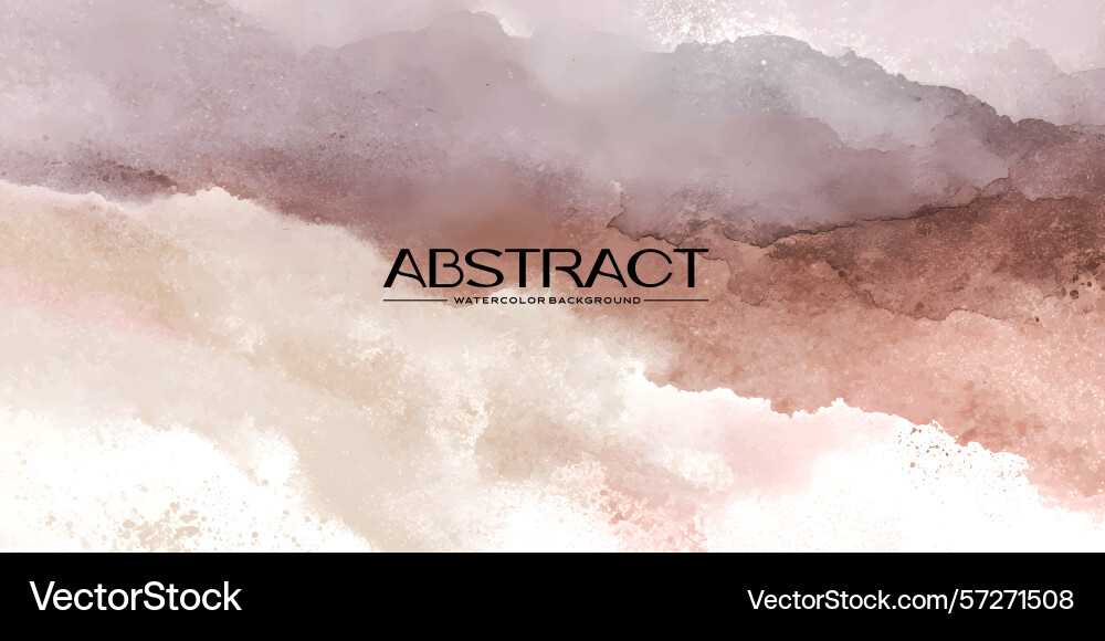 A smooth watercolor background with soft color Vector Image
