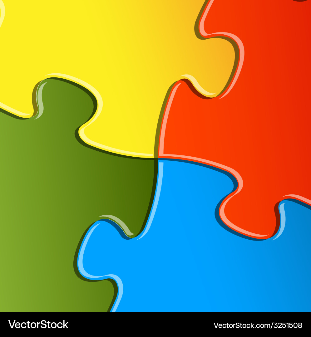 Abstract Puzzle Background Vector Image