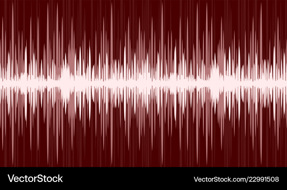 Background with sound scale vector image
