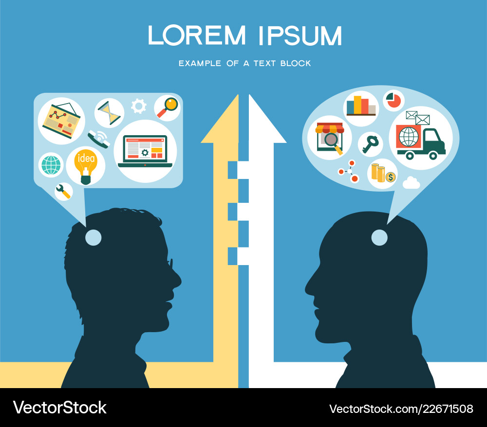 Business communication Business communication vector image