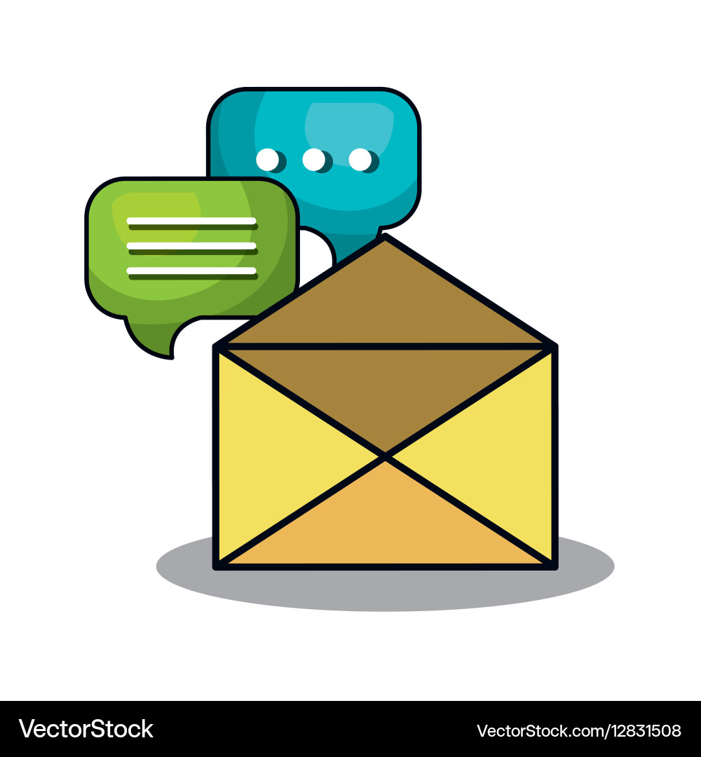 Envelope message isolated icon Vector Image