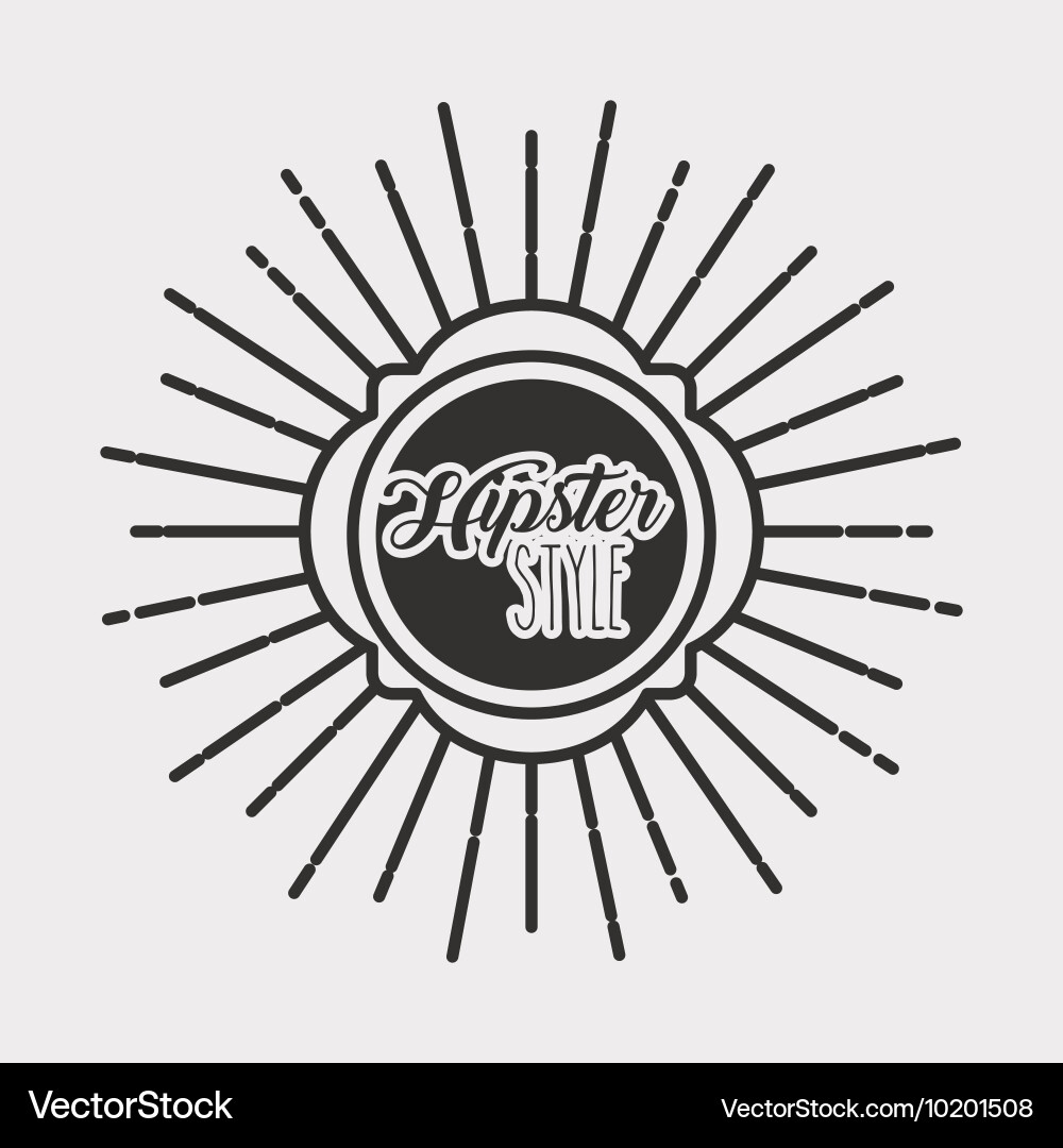 Frame retro style icon isolated design Vector Image