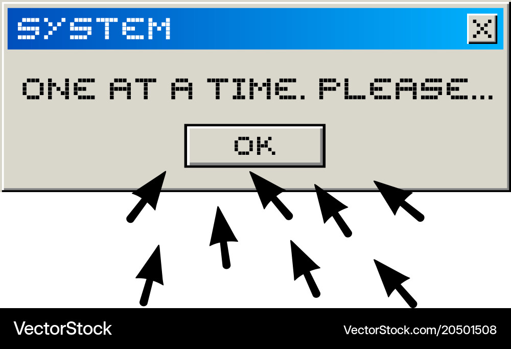 Funny computer message vector image