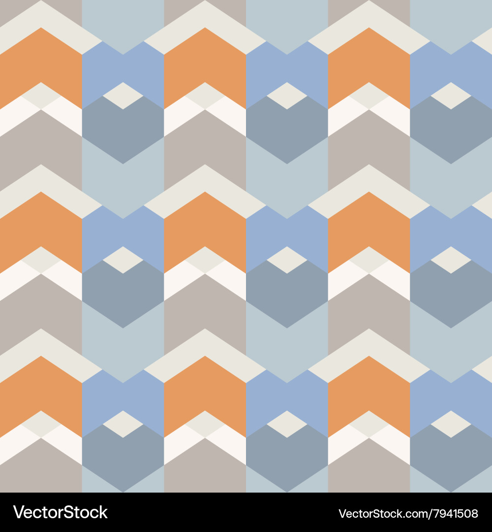 Geometry hexagonal seamless pattern Vector Image