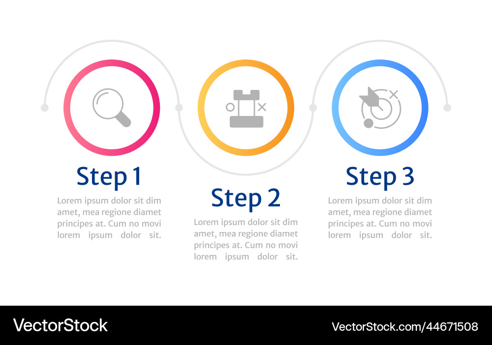 Goal setting infographic chart design template Goal setting infographic chart design template vector image