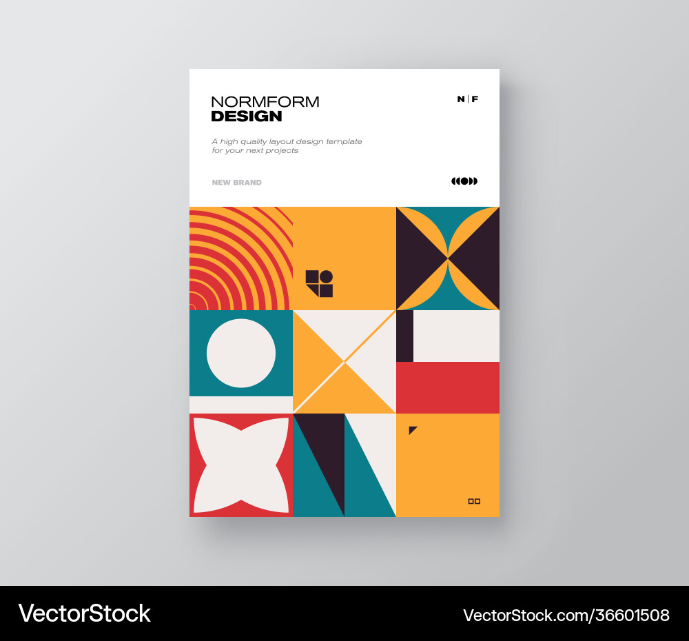 Postmoderne Design Abdeckung Mockup Postmoderne Design Abdeckung Mockup vektorbild