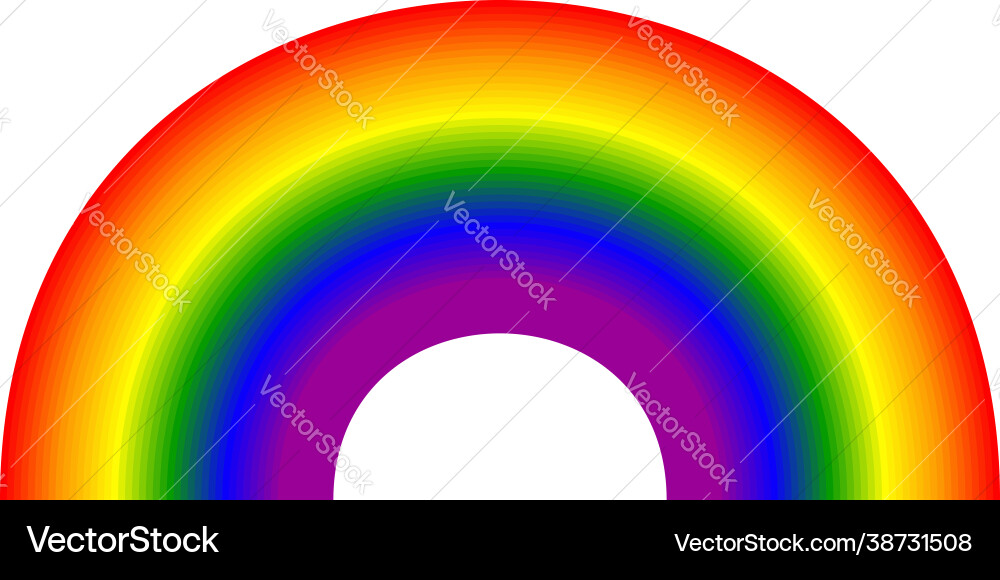 Rainbow abstract design element icon vector image