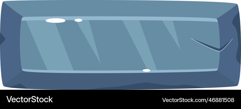 Rectangle web game button vector image