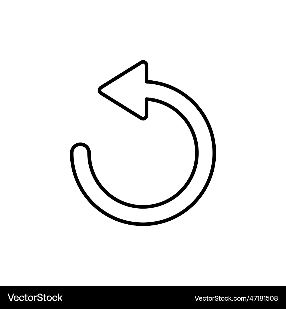 Refresh icon reload update vector image