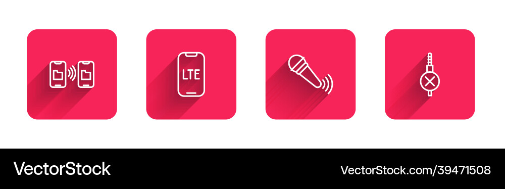 Set line data transfer and storage lte network Set line data transfer and storage lte network vector image