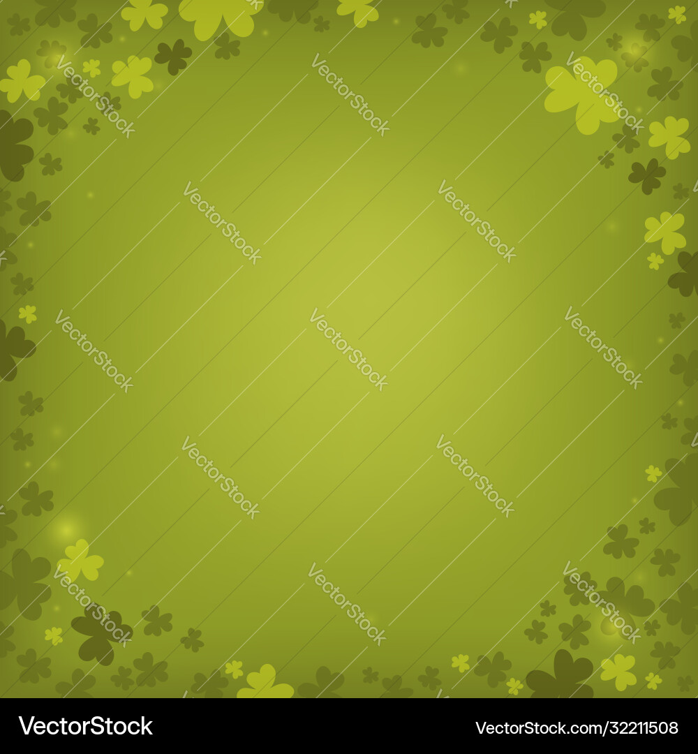 Three leaf clover abstract background 6 Vector Image