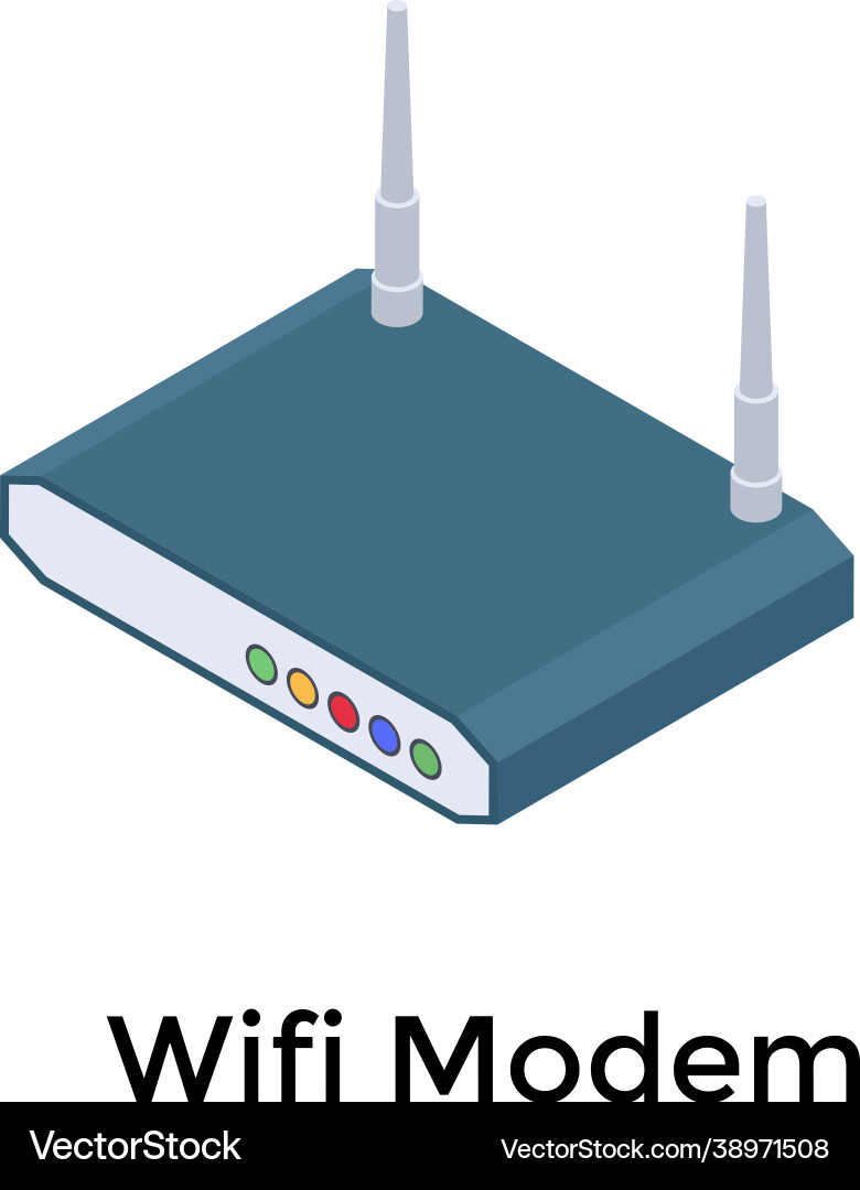 Wifi router vector image