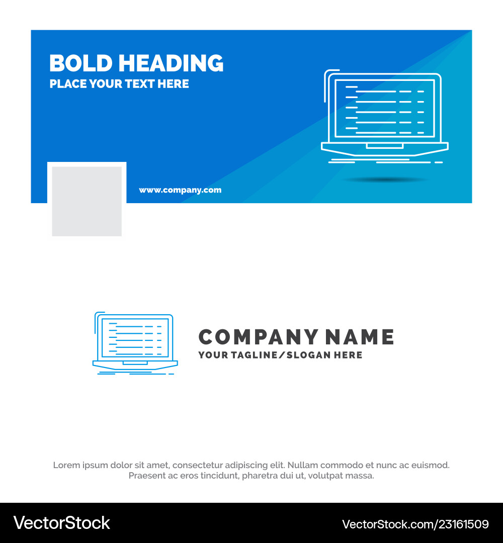 Blue business logo template for api app coding Blue business logo template for api app coding vector image