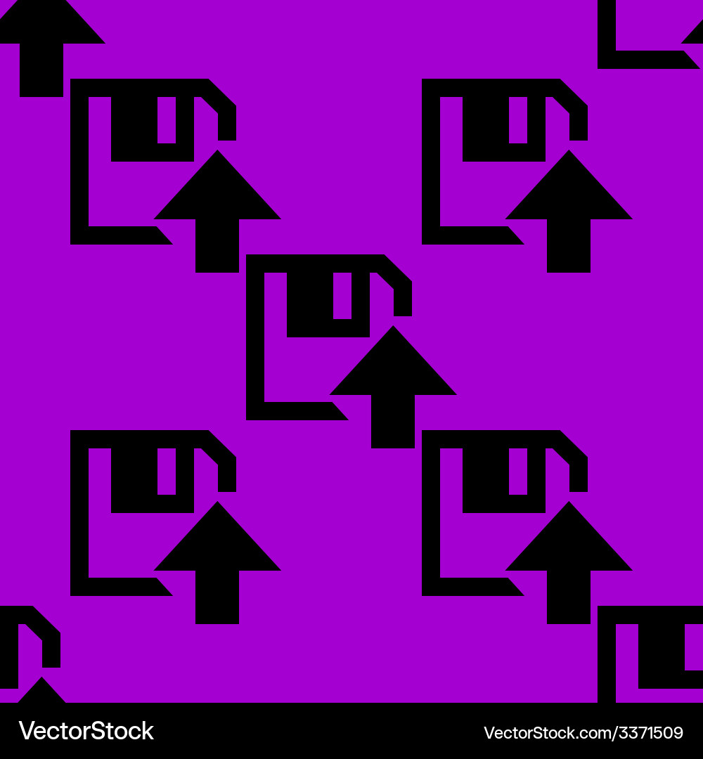 Floppy disk upload web icon flat design seamless vector image