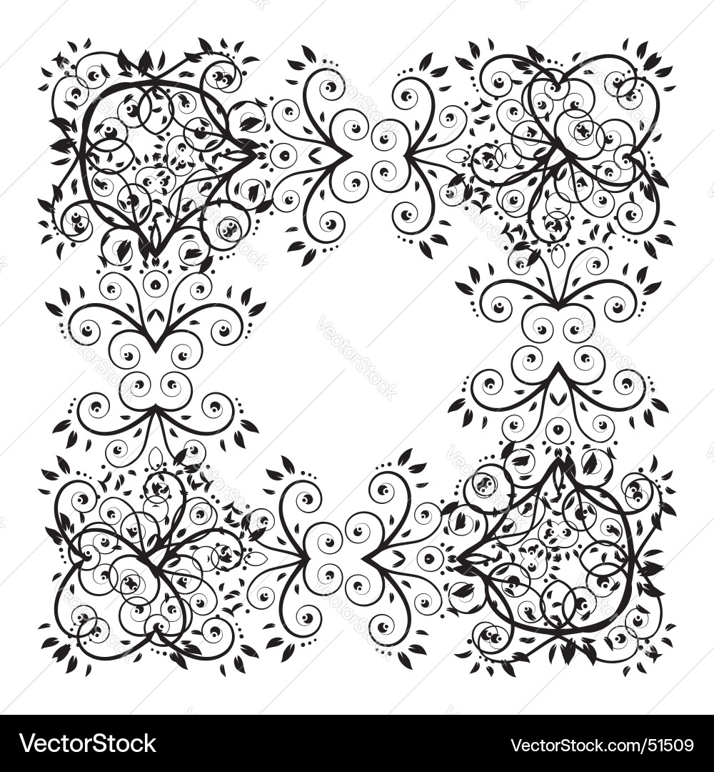 Floral ornament Vector Image