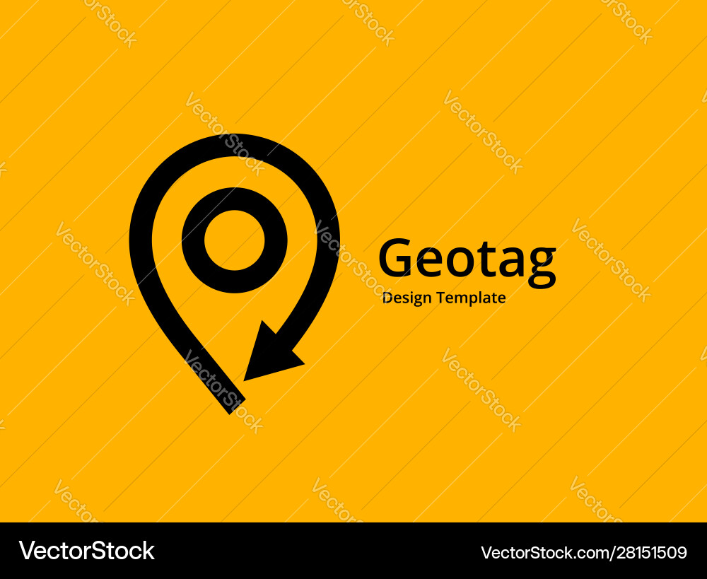 Geolocation Pin Icon - Location Marker vector image