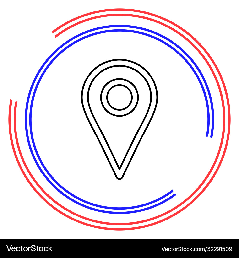Map pointer icon Vector Image