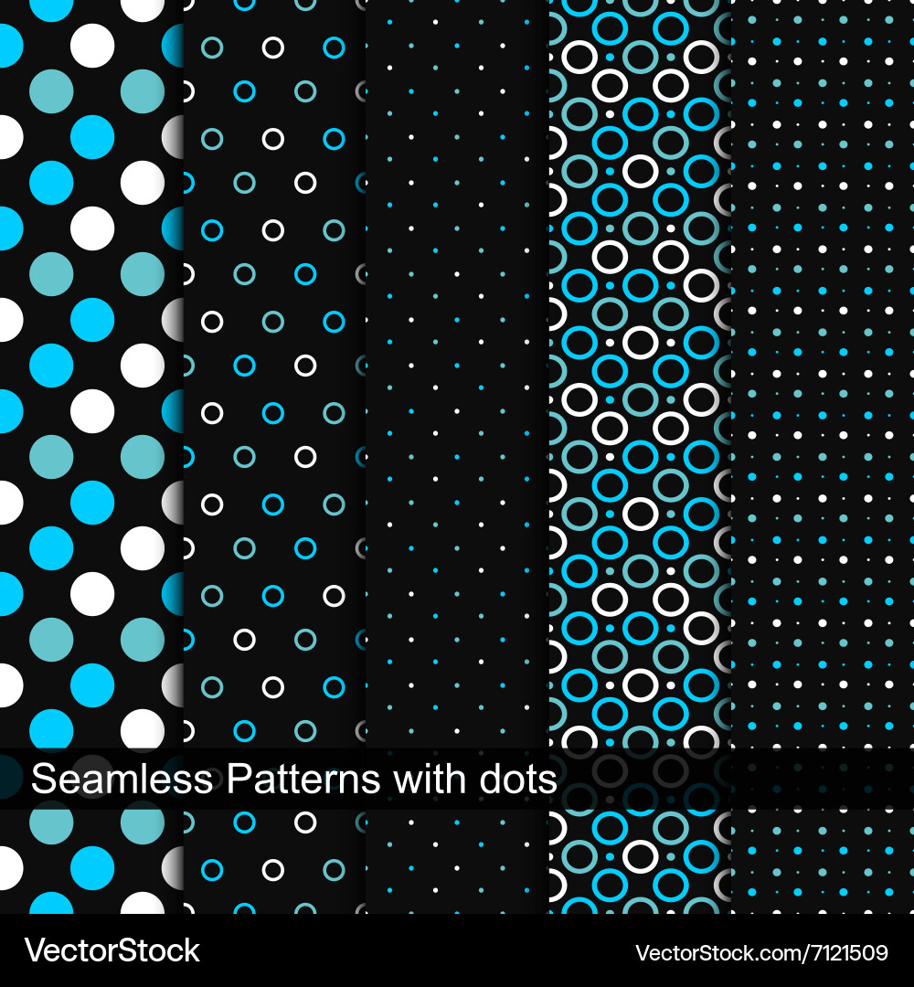 Minimalist Circle Dot Patterns vector image