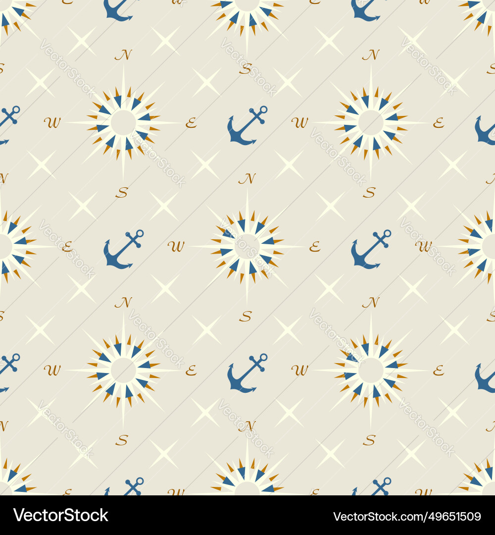 Nautical elements icon seamless pattern Nautical elements icon seamless pattern vector image