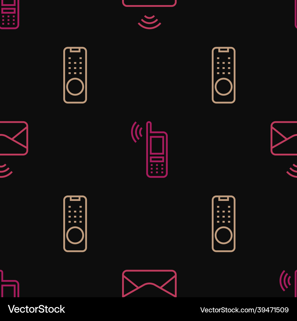 Set line mail and e-mail remote control Set line mail and e-mail remote control Vector Image