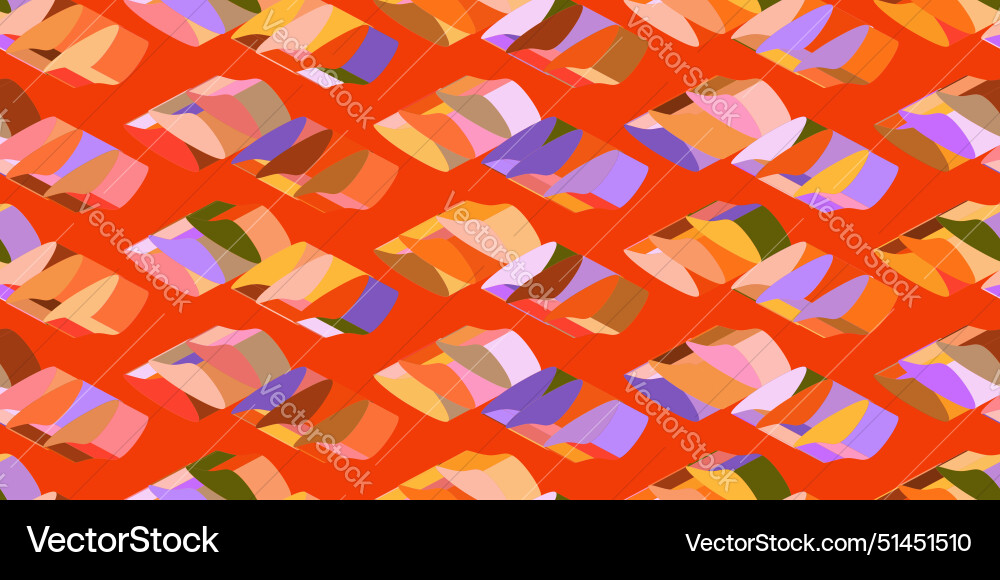 Abstract seamless colorful 3d pattern background Abstract seamless colorful 3d pattern background vector image