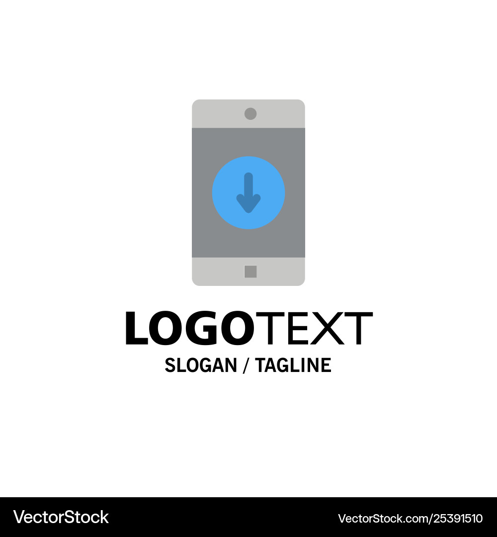 Application mobile down arrow Application mobile down arrow vector image