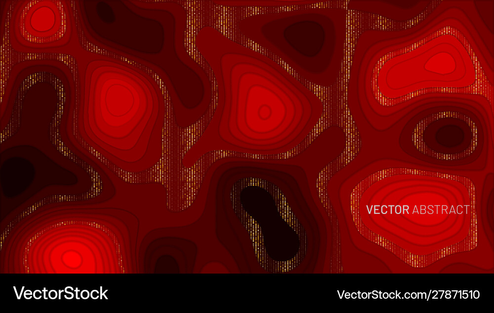 Background 3d abstract papercut gradient vector image