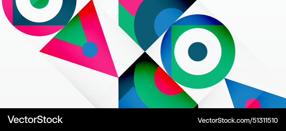 Colorful circle and triangle abstract background Colorful circle and triangle abstract background Vector Image