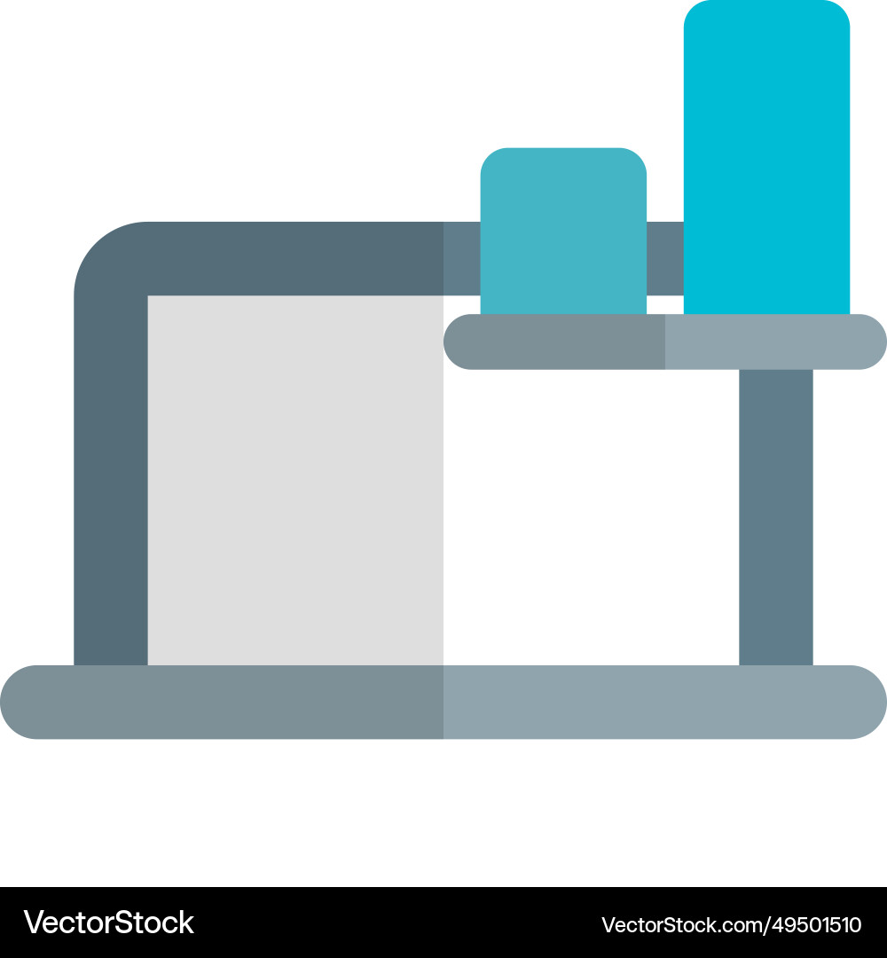 Compact visual data on laptop screen vector image