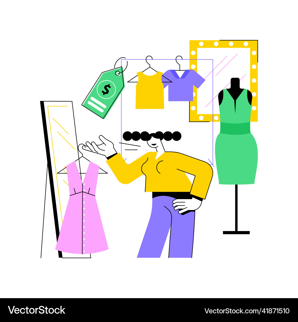 Fashion house abstract concept Vector Image