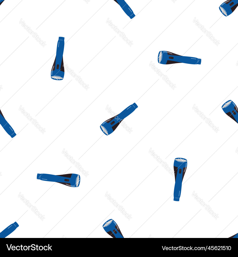 Flashlight lantern pattern seamless Flashlight lantern pattern seamless vector image