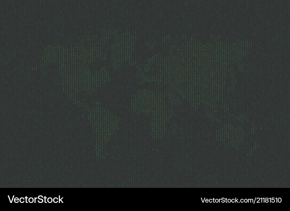 Hexadecimal computer code in the form Hexadecimal computer code in the form vector image