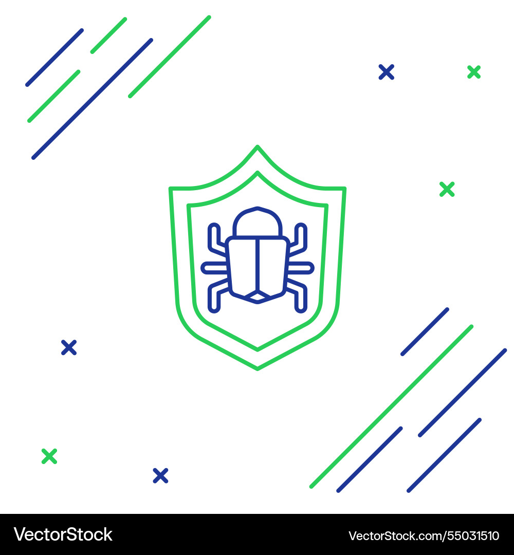 Line system bug concept icon isolated on white Line system bug concept icon isolated on white vector image