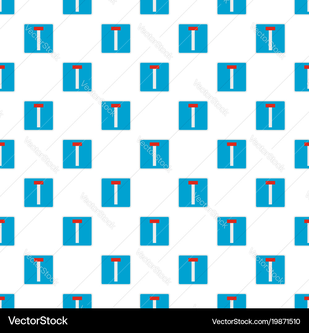 Road deadlock pattern seamless vector image