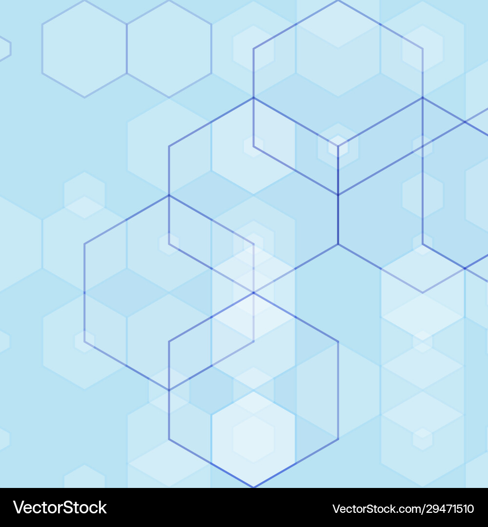 Simple colorful background consisting hexagons vector image