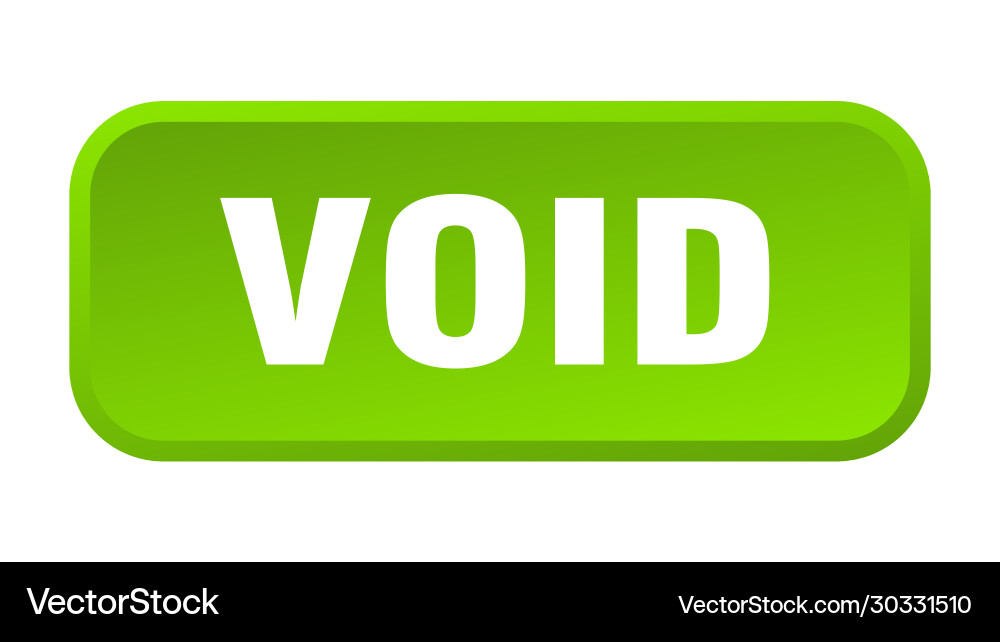 Void button square 3d push Vector Image