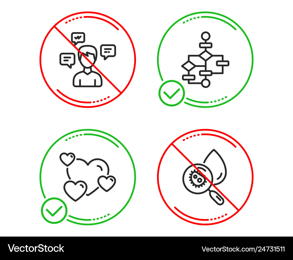 Conversation messages heart and block diagram Conversation messages heart and block diagram vector image