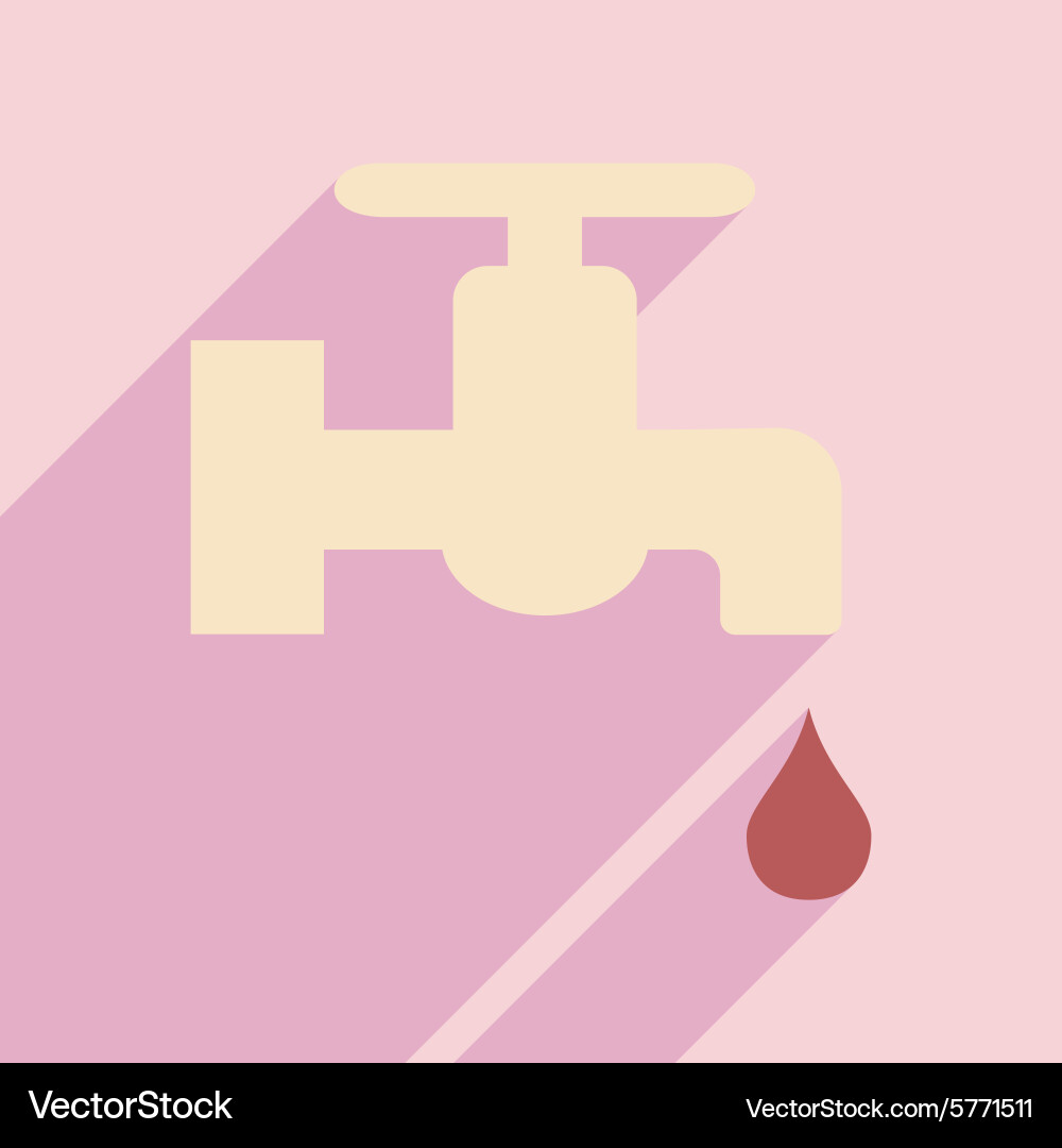 Flat with shadow icon and mobile application vector image