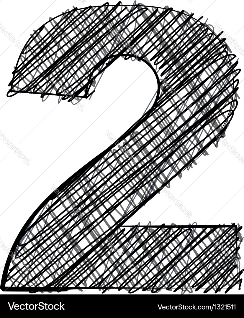 Hand drawn font Vector Image
