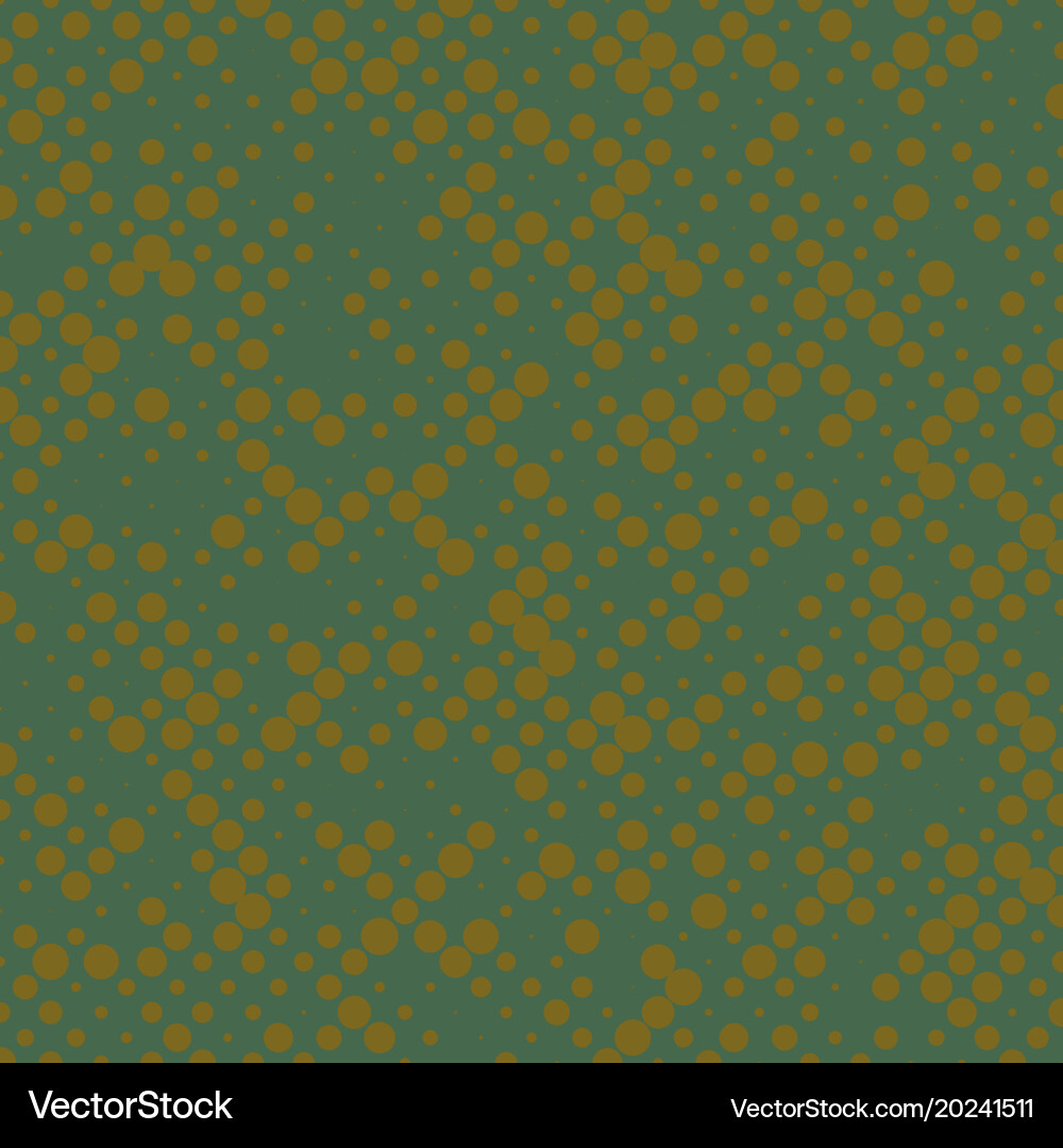 Random halftone circle pattern background vector image