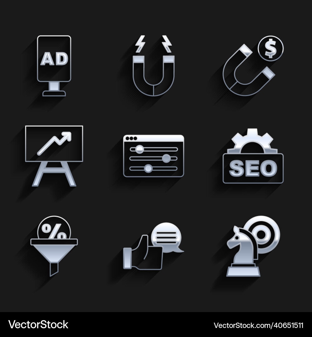 Set browser setting customer product rating Set browser setting customer product rating vector image