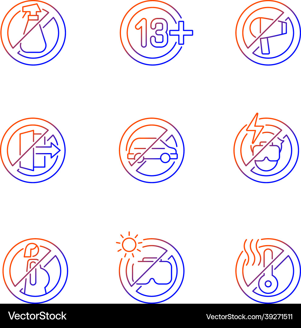 Virtual reality rules gradient linear manual Virtual reality rules gradient linear manual Vector Image