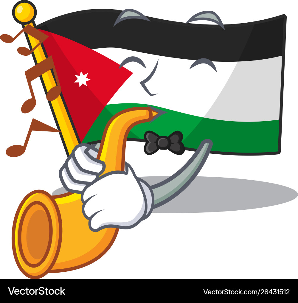 Abendmahl coole Flagge jordan Cartoon Charakter Abendmahl coole Flagge jordan Cartoon Charakter vektorbild