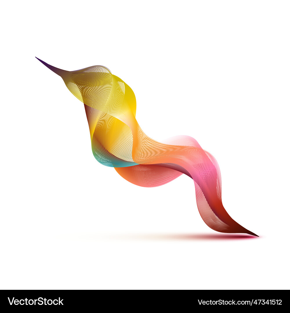 Abstract wave shape - colorful dynamic color Abstract wave shape - colorful dynamic color vector image