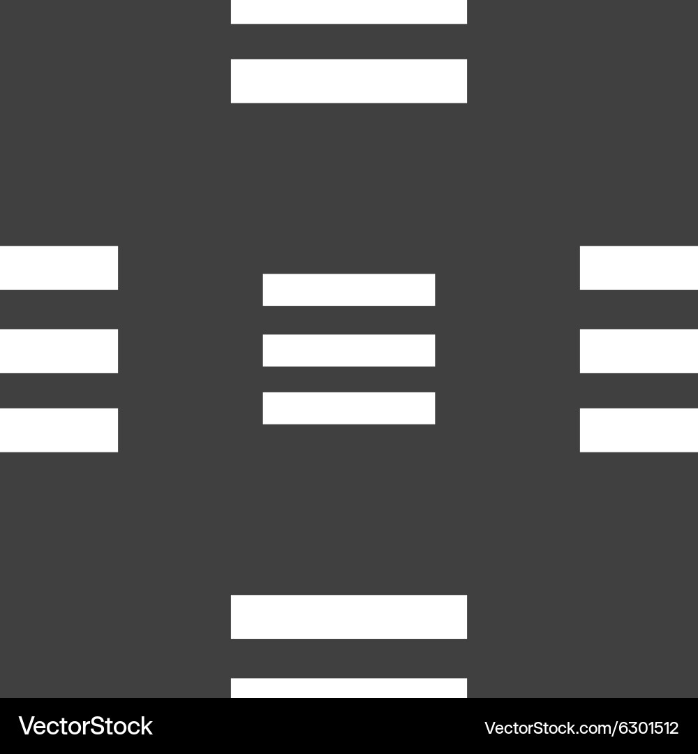 Align text to the width icon sign seamless pattern vector image