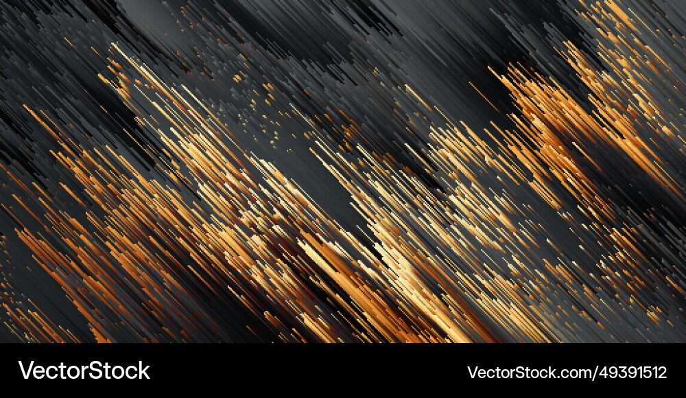 Black pixel sorting glitched art texture Black pixel sorting glitched art texture vector image