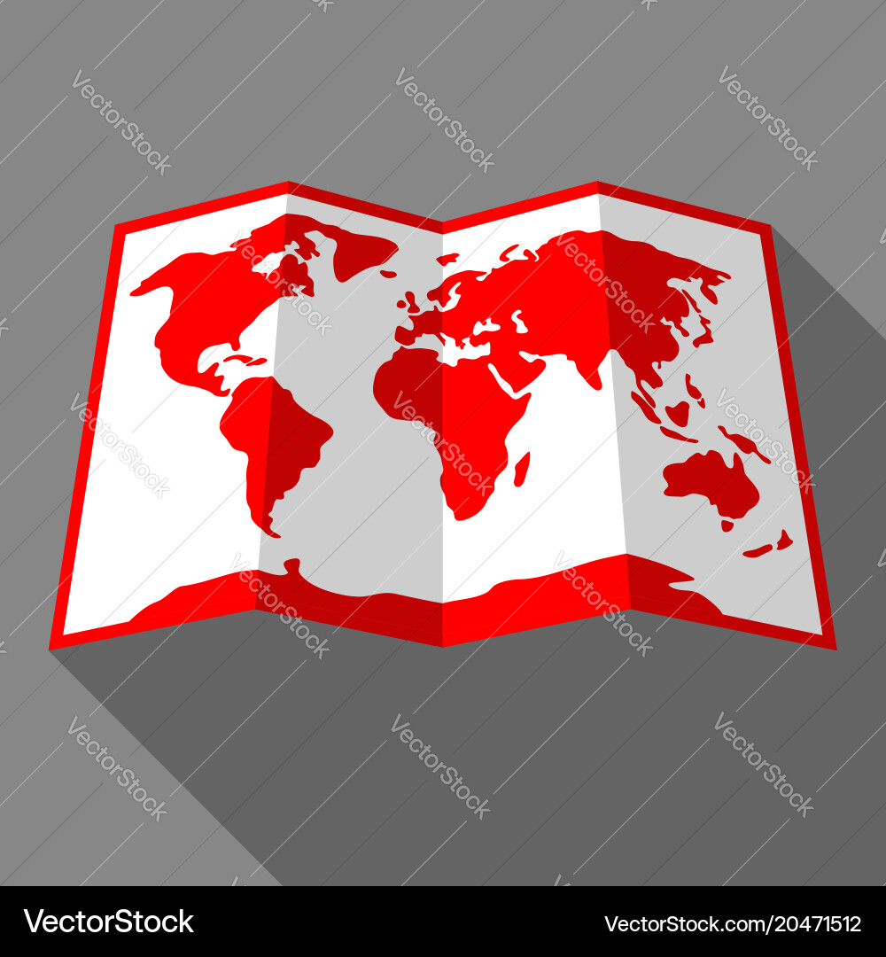 Bright color map Vector Image