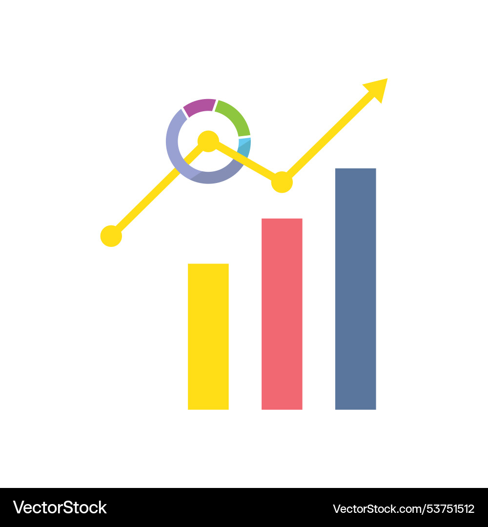 Data visualization vector image